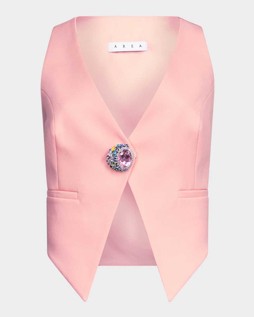Crystal Gemstone Cluster Vest